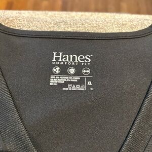 Hanes Comfort Fit Black scrub outfit